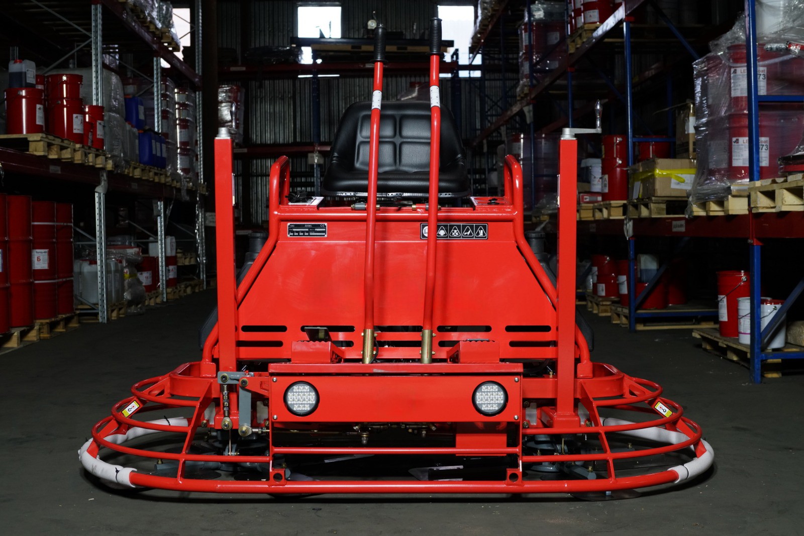 Двухроторная затирочная машина ZOGEL (Зогель) ZTP838 Honda GX690 рычаги рядом - фото - 1